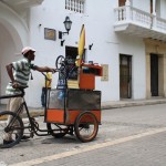 This hightech machine scrapes ice - very delicious on a hot day at the coast