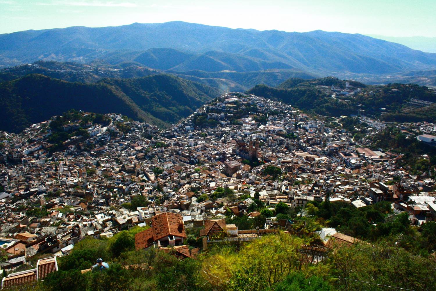 Valley view of pueblo mágico Taxco